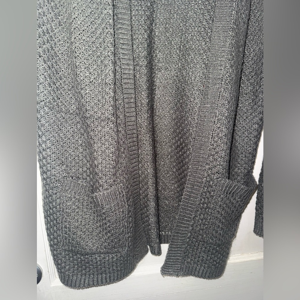 Cozy Queen Gray Women's Cardigan Sweater - Picture 3 of 10